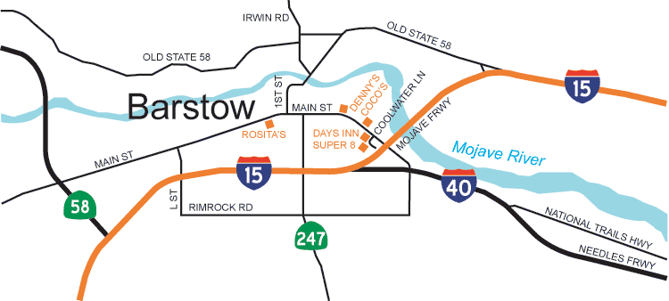 Map of Barstow