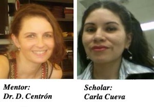 Photographs of mentor Daniela Centron and scholar Carla Cueva