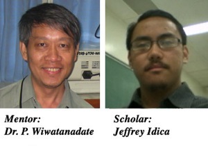 Photographs of mentor Phongtape Wiwatanadate and scholar Jeffrey Idica