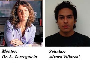 Photographs of mentor Angeles Zorreguieta and scholar Alvaro Villareal