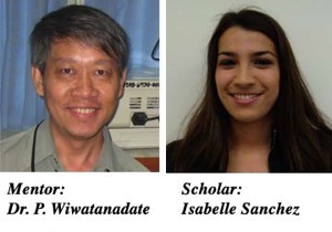 Photographs of mentor Phongtape Wiwatanadate and scholar Isabelle Sanchez