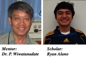 Photographs of mentor Phongtape Wiwatanadate and scholar Ryan Alano