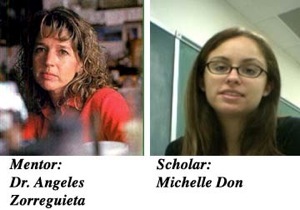 Photographs of mentor Angeles Zorreguieta and scholar Michelle Don
