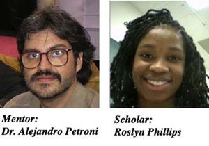 Photographs of mentor Alejandro Petroni and scholar Roslyn Phillips