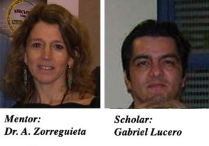 Photographs of mentor Angeles Zorreguieta and scholar Gabriel Lucero