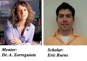 Photographs of mentor Angeles Zorreguieta and scholar Eric Burns