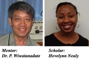 Photographs of mentor Phongtape Wiwatanadate and scholar Hevelyn Nealy