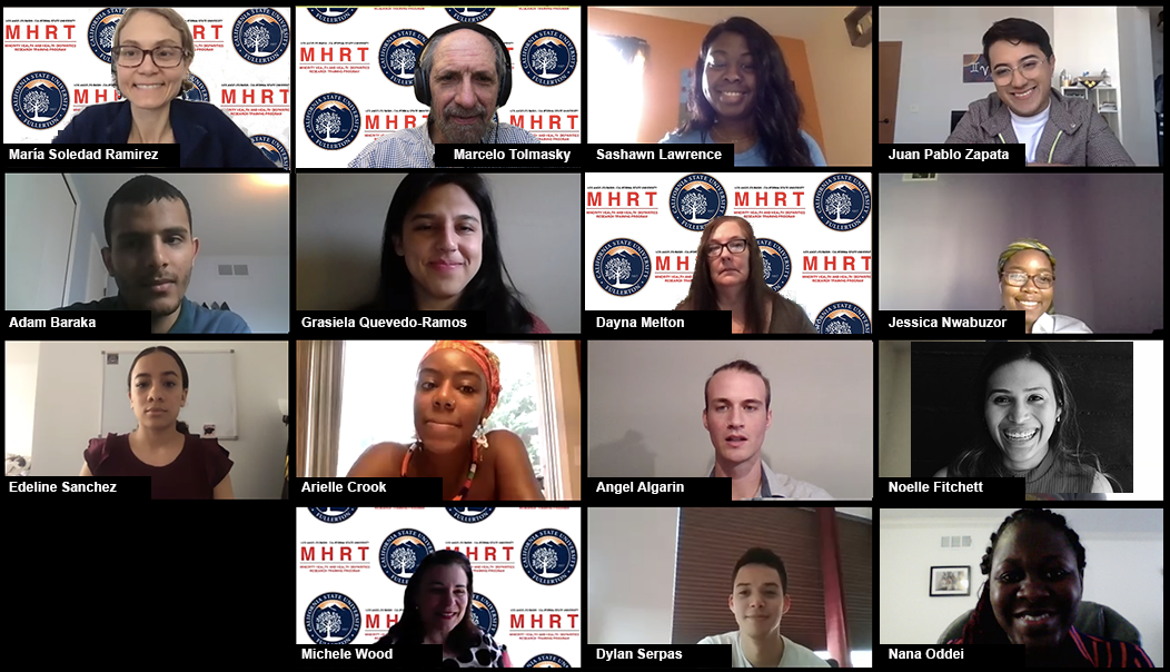 MHRT scholars and mentors 2020