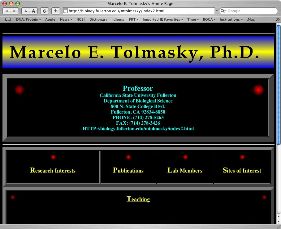 the old website