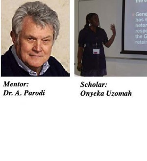 Photographs of mentor Armando Parodi and scholar Onyeka Uzomah