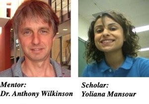 Photographs of mentor Anthony Wilkinson and scholar Yoliana Mansur
