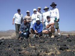 Picture of 2002 SCERP cohort in Mojave Desert