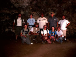 Picture of 2004 SCERP cohort in Mojave lava tube