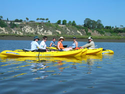 Picture of 2006 SCERP cohort kayaking on Newport Bay