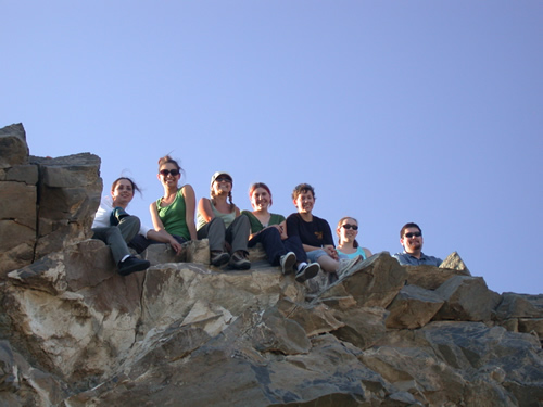 Picture of SCERP students in the Mojave desert